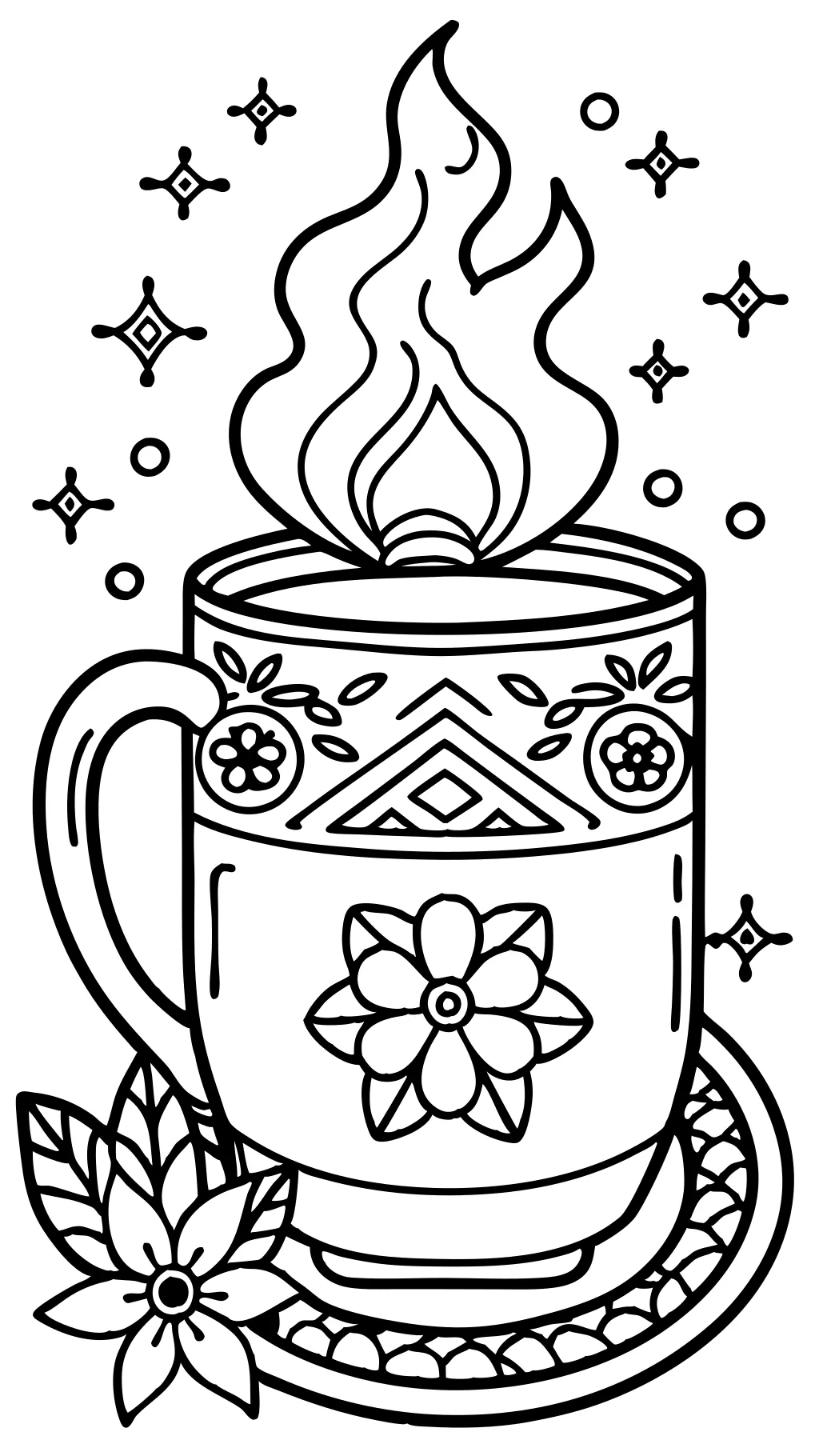 mug coloring page